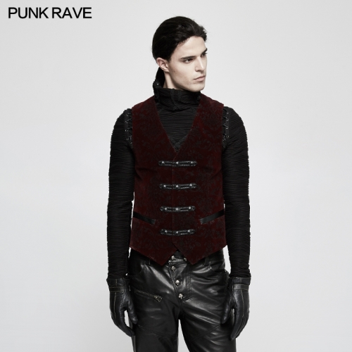 PUNK RAVE Europe royal double-breasted  men waistcoats Y-813