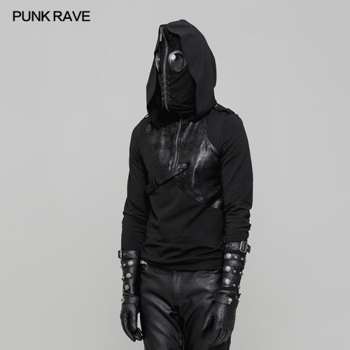 Punk Rave black mask hood Pullover Hoodie WT-512