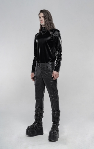 Punk imitation leather pants WK-433PCM