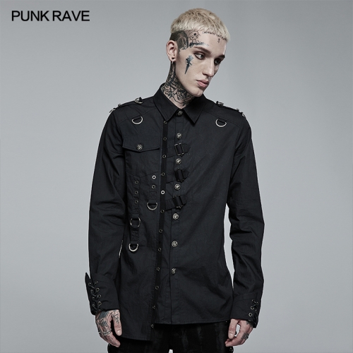 Punk Asymmetric Shirt WY-1362DQM