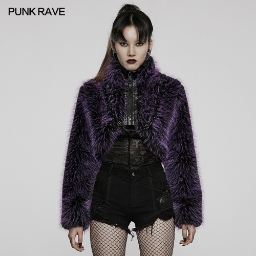 Punk Daily Faux Wool Coat WY-1397ZDF