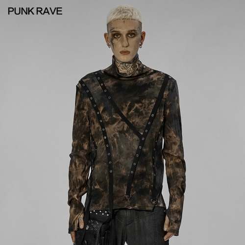 Punk Tie-Dyed Pullover T-Shirt WT-734DQM