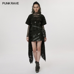 The Post-Apocalyptic Style Hollow Out Short Sleeve Cardigan WY-1466MJF