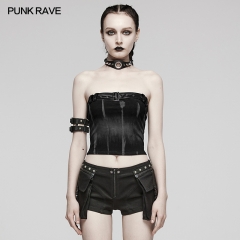 Punk Rave WT-855DDF Imitating Tie-Dyed Printing Slim Fitting Tube Design With Adjustable Chest Loop Sexy Printed Tube Top