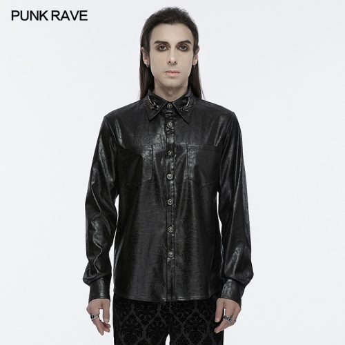 Punk Rave WY-1678CCM Simple And Fitting Design Goth Dragon Scale Shirt
