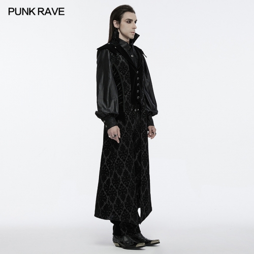 Punk Rave WY-1683MJM Retro Mysterious Large Goth Stand Collar Gorgeous Jacket