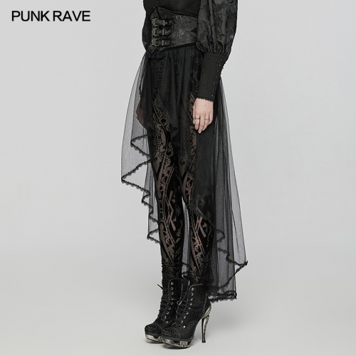 Punk Rave WS-686YDF V-Shaped Design Unique And High-Quality Detachable Set Goth Mesh Corset