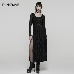 Punk Rave WQ-910LQF Decorative Straps Dangling Chains Decadent Punk Style Dress