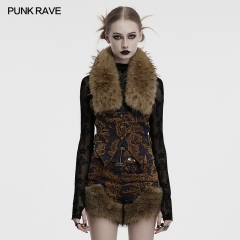 Punk Rave OY-1778MJF Adjustable Waist Rope U-Shaped Cuffs Detachable Two-Piece Jacket