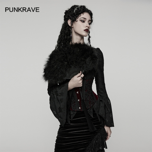 Punk Rave WS-812QTF Eco-Friendly Artificial Feathers And Plastic New Chinese Style Feather Fan