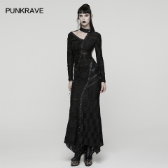Punk Rave WQ-885LQF Asymmetric Split Hollow Design Punk Asymmetric Decadent Dress