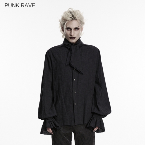 Punk Rave WY-714DQM Soft And Comfortable Gothic Jacquard Shirt