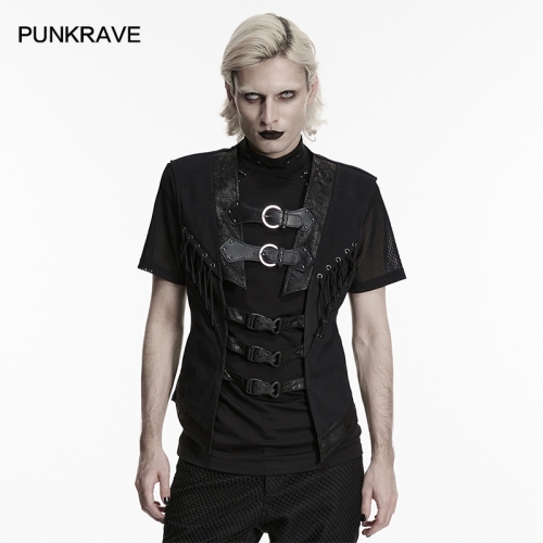 Punk Rave WY-1941MJM Open Structure Design Punk Open Structure Vest