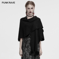 Punk Rave Lunar Eclipse Printed Woolen Shawl Sweaters Coat OM-094KMF
