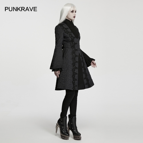 Punk Rave WY-2012MCF Vintage And Soft Elegant Split Flared Sleeves Goth Noble Cotton Jacket