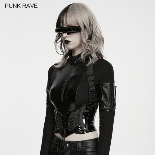 Punk Rave WS-915YDF Adjustable Drawstring Unique Cold Luster Punk Functional Corset