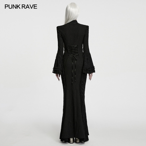 Punk Rave WQ-991LQF Skin-Friendly And Breathable Gothic Dark Contrasting Dress
