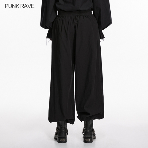 Punk Rave WK-808XCM Non-Elastic Cotton Fabric Goth Tapered Pants