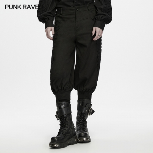 Punk Rave WK-836XCM Lantern-Style Tapered Fit Gothic Military Cargo Pants