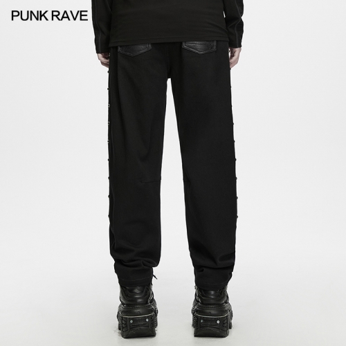 Punk Rave WK-842XCM Multiple Rows Of Metal Studs Punk Street Hardcore Pants