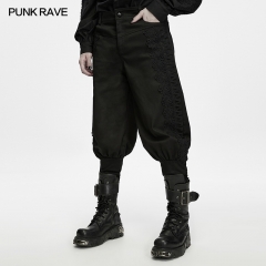 Punk Rave WK-836XCM Lantern-Style Tapered Fit Gothic Military Cargo Pants
