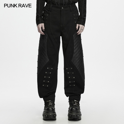 Punk Rave WK-842XCM Multiple Rows Of Metal Studs Punk Street Hardcore Pants